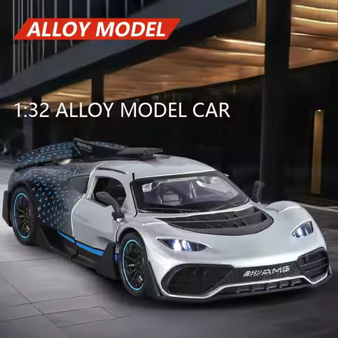 1:32 Mercedes Benz AMG ONE Supercar Alloy Metal Diecast Model Car Sound & Light Hobby Collectibles B