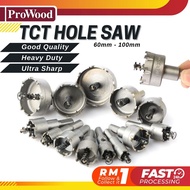 60mm-100mm TCT Hole Saw Carbide Tip TCT Drill Bit Hole Saw for Stainless Steel Alloy Steel Plate Alu