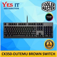 Cooler Master CK350 Outemu Brown / Blue / Red Switch RGB Full Size Mechanical Gaming Keyboard