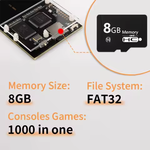 PCE Game Card Flash Drive 1000 in 1 Memory Card NTSC / PAL Game Files For PC-Engine Turbo GrafX Game