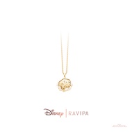 Ravipa | Gold Pooh & Piglet Spinning Coin Necklace - สร้อยคอ