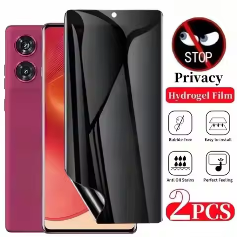 2Pcs Solid Anti-Spy Hydrogel Film For Motorola Fusion Edge 40 50 Neo G85 G45 Razr 60 Ultra Phone Scr