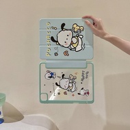 Hard Casing Acrylic Pochacco Pattern Case Compatible with Apple IPad Mini6 IPad5 6 7 8 9 Air3 Air4 Air5 10.9" IPad10.2" Pro11 Pro12.9 2018 2020 2021 Leahter Cover