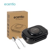 【1.0 anti tumpah】ecentio lunch box stainless 1100ml dan tempat sup 360ml sauce free sendok