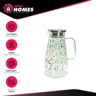Little Homes Harvest Borosilicate Glass Jug 1.8L with Lid / Jag Fancy