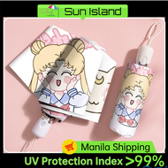 YUOYU Beauty girl  foldable automatic storm umbrella  mini size small pocket size UV Protection fibr