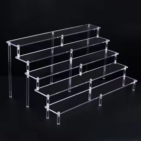 Transparent Acrylic Display Stand Cosmetic, Jewellery, Blind Box Toys, Car Model Display Stand Multi