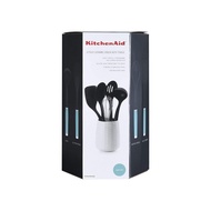KitchenAid 6 Piece Ceramic Crock With Tools Aqua Sky