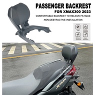 Motorcycle Rear Passenger Seat Tailstock Backrest Back Rest Cushion Pad For Yamaha X-max XMAX 300 Xmax300 2023