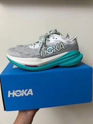 Hoka 女Mach X 2路跑鞋 霜白色/青藍色
