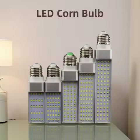 Lampada E27 G24 G23 7W 9W 11W 13W 15W Horizontal Plug lamp SMD2835 Bombillas LED PL Corn Bulb Spot l
