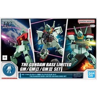 BANDAI HG 1/144 Gundam Base Limited Edition GM/GM II/GM III Set Mobile Suit Gundam