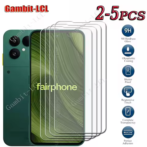 2-5PCS 9H HD Tempered Glass For Fairphone 6 6.31" Fairphone6 Gen6 Gen. 6 Screen Protective Cover Fil
