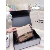 HANDBAGS COACH HATTON SHOULDER BAG IN BLOCKED SIGNATURE WITH SNAKESKIN DETAIL 6705