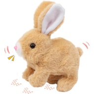 Hopping Bunny Toy, Easter Eduional Interactive Bunny Toy, Plush Bunny Hopping Rabbit with Sounds and