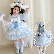 Girls Cinnamon Dog Dress 26 Spring Children Lolita Princess Cake Pettiskirt Birthday Dress 60317