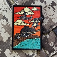 [Custom Velcro patch]YWP.Airborne Paratroopers Morale Badge 3D  Velcro Patch /Badges/armband/Emblem 