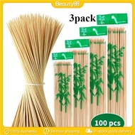 3pack Disposable Barbecue Fruit Wood Sticks Barbecue Party Buffet Food Bamboo Sticks