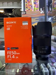 SONY ZEISS FE 50mm F1.4 ZA PLANAR 行保07-2023 齊盒 超新淨 50 mm