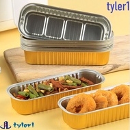 TYLER1 30/50Pcs Aluminum Foil Tin, Rectangle Reusable Mini Bread Packing Foil Box, High Quality Heat