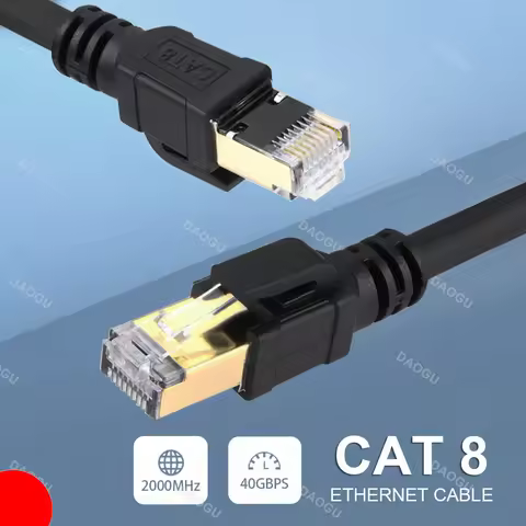 40Gbps 2000MHz Cat8 Ethernet Cable 10 20 30 Meter Rj 45 CAT 8 Gaming High Speed Network Cable Lan Co