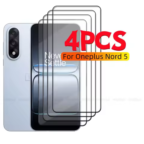 4/3/2/1PCS For Oneplus Nord 5 Glass Oneplus Nord 5 Tempered Glass Protective Full Cover Glue 9H Scre