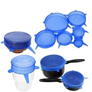 H888 - 6IN1 SILICONE FOOD COVER | Silicone FOOD JAR COVERS | Simple PRACTICAL ANTI-COMFORT