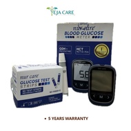 NUR CARE BLOOD GLUCOSE METER + 50 TEST STRIPS