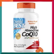 Doctor's BEST - 高吸收輔酶Q10 100毫克 60粒液態軟膠囊 醫之最 BioPerine專利黑胡椒萃取 抗衰老 心腦血管健康 三高 平行進口 (效期:03/2028*)