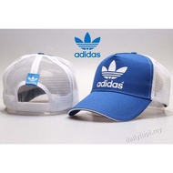 Premium Fashion Adidasหมวก Mesh หมวกเบสบอล Trefoil Unisex Sports Snapback Golf Hat Topi with Adjustable