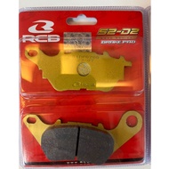 [ FRONT / REAR PAD ] RCB RACING BOY BRAKE PAD S2-D2 & S2 D2 E-SERIES Y15 V1-V2 / LC135 V8 FI / LC 13