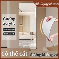 Gương Treo Tường toàn thân chống vỡ soi 20cm/30cm/120cm Quảng trường,gương acrylic dán tủ quần áo gư