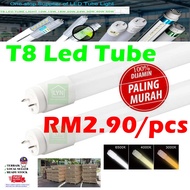 30pcs LED T8 Extra Bright 20W 22W 30W 4FT Light Tube Lampu Kalimantang Terang Dinding Siling  Mentol Panjang