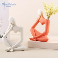 {IN-STOCK} Nordic Style Ceramic Vase Thinker Model Modern Body Art Vase Home Decoration [CrazyMallueb.sg]