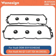 Engine Valve Cover Gasket Set Fit 3.0 L T For Audi VW A5 Q7 Q8 A4 B9 A6 C7 VW Touareg CRTC 3.0T V6 D