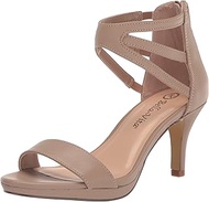 Women's Everly Heeled Sandal, Nude Leather, 6 Narrow