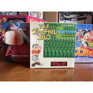 3 Games Red Alarm 3D shooting Golf Baseball Nintendo Virtual Boy BNew NTSC-J