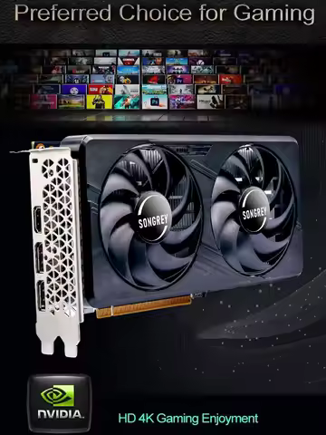 SRhonyra GeForce GTX 1060 3/6GB Graphics Card,GDDR5 PCIe 3.0 X16 192 Bits Dual Fan Cooling HDMI 2.0+