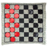 Brybelly Large Checkers Set - Giant Checkers Game for Indoor/Outdoor - Jumbo Classic Board Games for