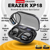 Lenovo Erazer XP18 AI Translation Earphone Bluetooth 6.0 OWS Open Earphone With Power Bank 3000MA La