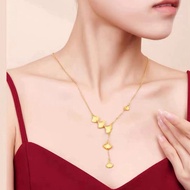 Alluvial gold necklace