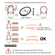 【VAR】36g Ultralight 700C Bike Inner Tube TPU Road Bicycle Tire 28'' 700C 18-32C