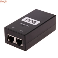 THEGIRL8B POE Power Injector, 24V/48V 0.5A IEEE802.3af/at POE Power Supply, Passive Power Supply 100