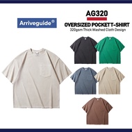 NORTH HARBOUR x ARRIVE GUIDE Thick Oversized Supreme Pocket T-Shirt AG320 Unisex Adult 320gsm 100% C