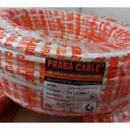 ** Kabel Listrik PRABA 2x1,5 50Meter Praba cable 50 Meter Asli Tembaga