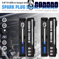 GLENES Torque Wrench, Dual-Direction Ratchet Precision-Adjustable Magnetic Spark Plug Socket, Heavy 