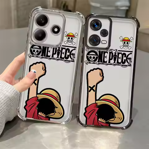 Case for Xiaomi Redmi K80 5G A5 13C A3X A3 14C K80 Pro Clear Cover Japanese One Piece Anime
