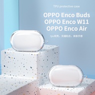 OPPO Enco Buds Case Transparent TPU Soft Shell OPPO Enco Air Earphone Case Cover OPPO Enco W11 Bluetooth Earphone Box Protective Case Transparent Case