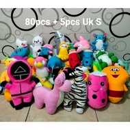 Paket Boneka capit 80  Uk. S Velboa 5 pcs 5 tas Ob
