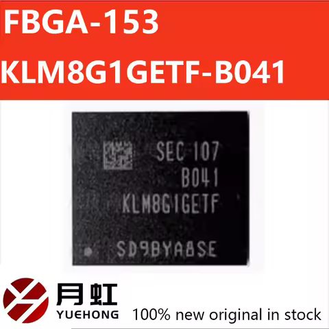 New original KLM8G1GETF-B041 8GB emmc 5.1 BGA153 memory chip in stock